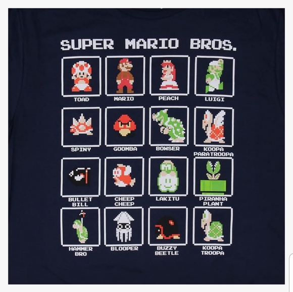 NINTENDO SUPER MARIO BROTHERS MENS TSHIRT NEW WITH TAGS 3XL GAMER OLD SCHOOL VTG - Picture 3 of 9